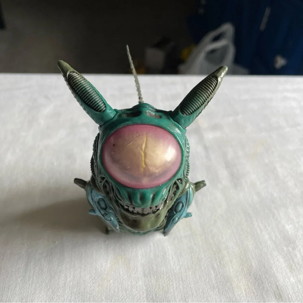Pikachu Rare Teal and Pink Reptile Terrarium - Decorative Habitat Accent
